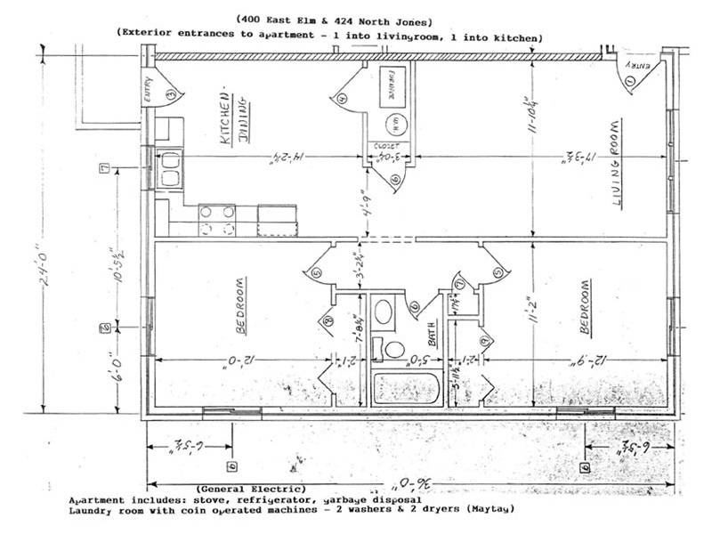 424 N. Jones St. floorplan